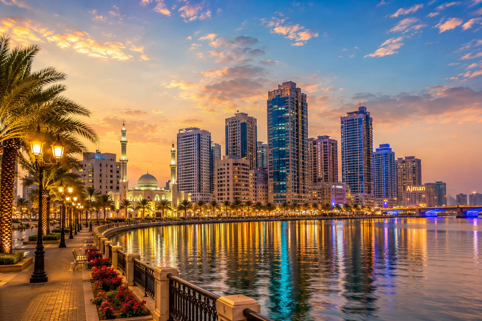 Ajman skyline, UAE